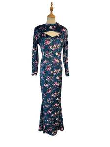 TRACI LORDS MAXI VELVET DRESS | 14