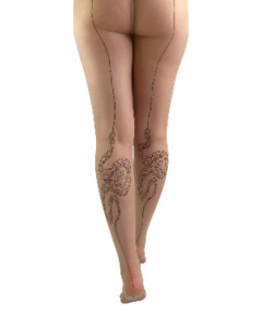 SNAKE BACK SEAM TIGHTS