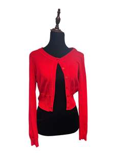 Sz 10: REVIEW RED CARDIGAN | 10