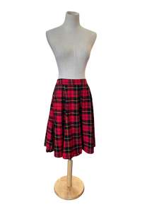 Sz 10: REVIVAL RED TARTAN SKIRT | 10