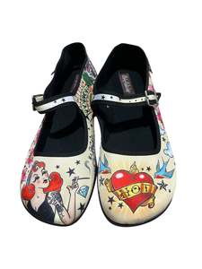 Rewind Shoes: HOT CHOCOLATE TATTOO SHOES | 41