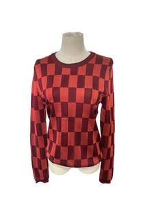Sz8: KATE STYLVESTER CHECK JERSEY | 8
