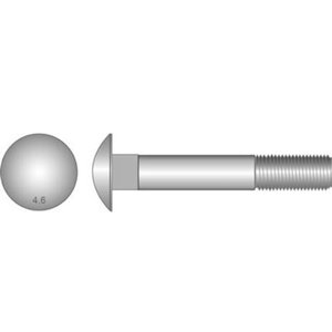Products: M12 x 100mm Coach Bolt & Nut CL 4.6 HD Galv