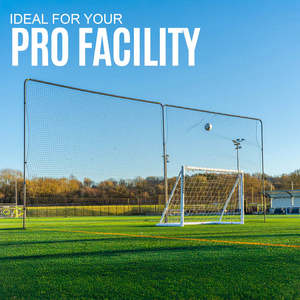 Football Goal Chart: In-Ground Barrier Net 10ft high x 20ft wide