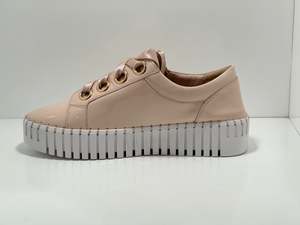 D J: Bassel Leather Sneaker with Lace & Zip D & J