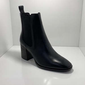 Eos: Kelcie Leather Twin Gusset Stacked Heel Boot EOS