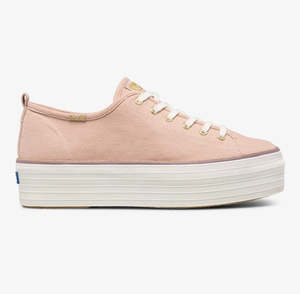 Hinako: Keds Triple Up Metallic Trims WF65237