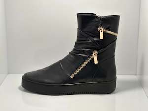 Lumbo Leather Multi Zips Boot D & J
