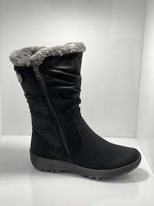 Mid Calf Boots: Goose Fur Lined Boot