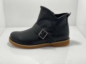 Cabello EG2054 Leather Boot with Zip & Buckle
