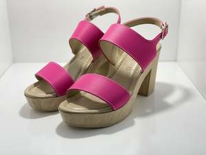 Heels: Bosco Wooden High Heel