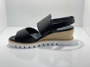 Hinako 1: Leilani Wedge Leather Sandal