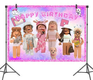 PartySupplies: Rowblocks Background - Style B