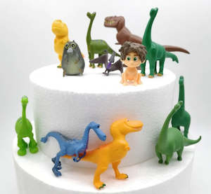 Dinosaur: Dinosaur cake toppers / figurines (12 pcs)
