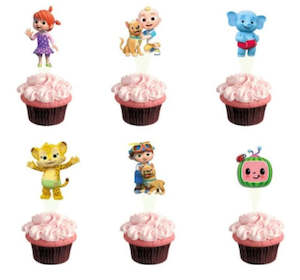 12 pcs Baby Melon cupcake toppers (Set A)