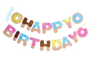 Donuts: Donut birthday banner