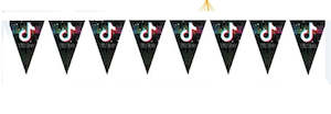 Social Media: Tick Tock banner/bunting