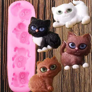 Animals: Pussy cat silicon mould