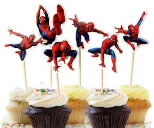 Superheroes: Arachnidman  cupcake toppers (12 piece)