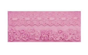 Floral: Ribbon & Roses Silicon Mould
