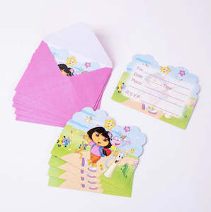 End Of Stock Sale Items: Adventure Girl  invitations (12 pcs)