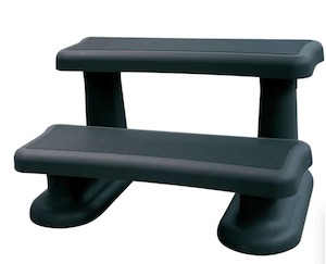 Pool Ladders, Steps & Ramps: Luxury Spa Steps with Soft Anti Slip Tread