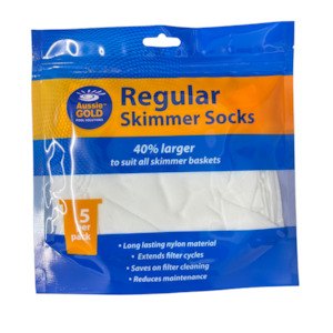 Aussie Gold Regular Skimmer Socks – 4 x 5 Pack for Small to Medium Skimmer Bas&hellip;