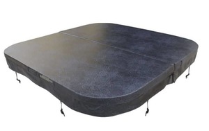 Premium Spa Cover – 2000 × 2000mm – Charcoal (R350 Radius)