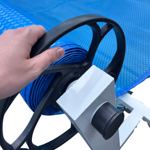 Swimming Pool Cover & Roller | 12m x 5m | Blue Solar Bubble