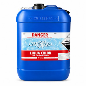 Perfect Pools Sale: Liquid Pool Chlorine 20L | Pool Sanitiser & Algae Control | In-Store Pickup Only