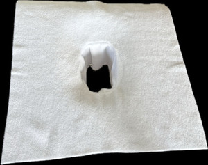 Products: Basics Table/Face Drape 45 x 45 - with face hole