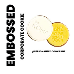 Frontpage: Embossed Logo Cookie Box 50
