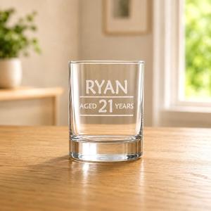Personalised Gifts For All Occasions: Custom 21st Birthday Shot Glass with Name & Age