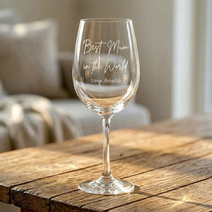 Engraved Wine Glass for Mum
