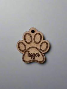 Custom Pet Id Tags: Engraved Cat Paw ID Tags
