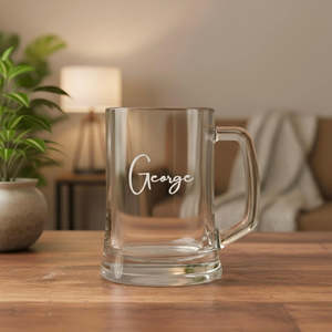 Personalised Beer Glasses: Personalised Engraved Beer Mug