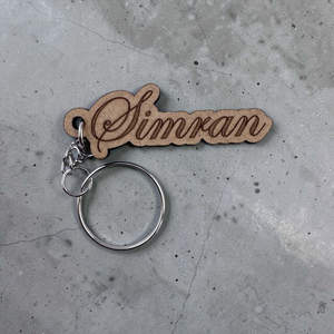 Personalised Wooden Keyrings