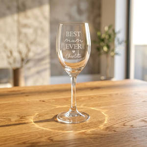 Personalised Wine Glass for Mum