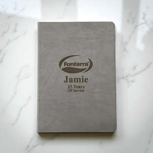 Personalised Engraved Journals: Personalised A4 Hardcover Journal with Company Logo