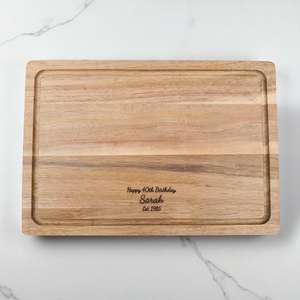 Personalised Birthday Chopping Board Engraved Name Date