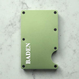 Engraved Credit Card Holders: Personalised Metal Card Holder with Name or Message Engraved