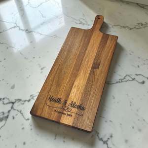 Engraved Wedding Serving Board