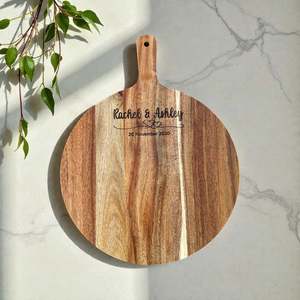 Engraved Wedding Anniversary Serving Board