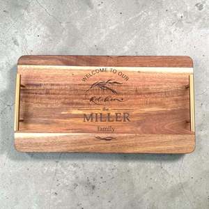 Personalised Engraved Serving Boards: Personalised Mother's Day Serving Platter