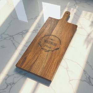 Personalised Family Name Serving Board