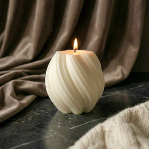 Handmade Soy Wax Swirl Scented Candle