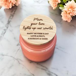 Personalised Engraved Candles: Personalised Engraved Candle for Mother’s Day