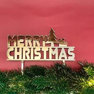 Merry Christmas Cake Topper