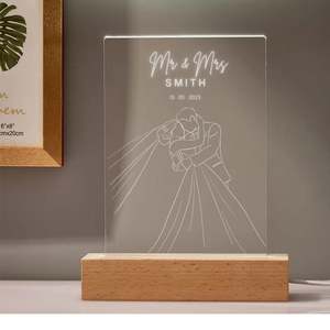 Gifts For Him: Wedding LED Night Lamp