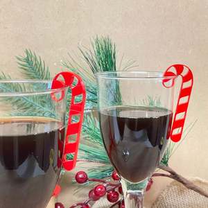 Candy Cane Christmas Drink Tag